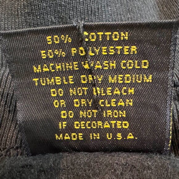 "Collegiate Colors" Men's Black & Gold X-Large Sweatshirt - Picture 4 of 9